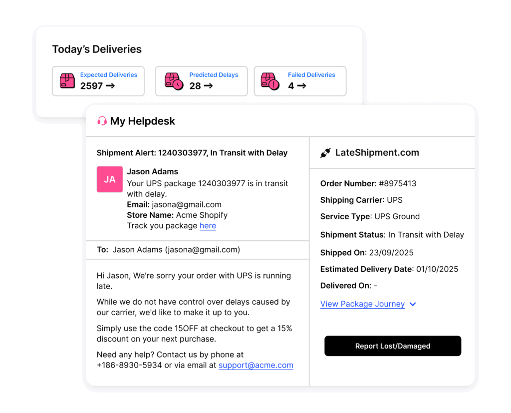 Support integrations